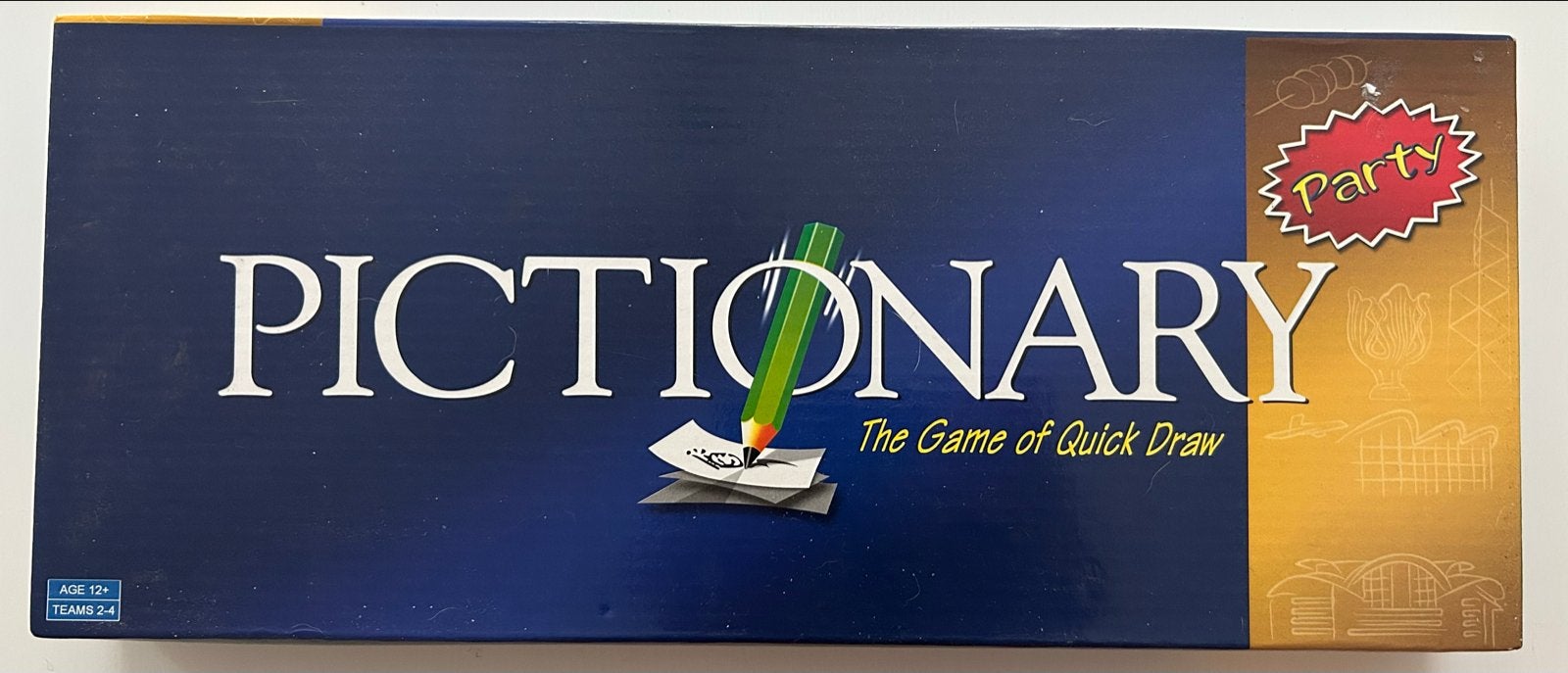 Pictionary Party - Compleet en in goede staat (Engelstalig), Drie of vier spelers, Ophalen of Verzenden, Zo goed als nieuw