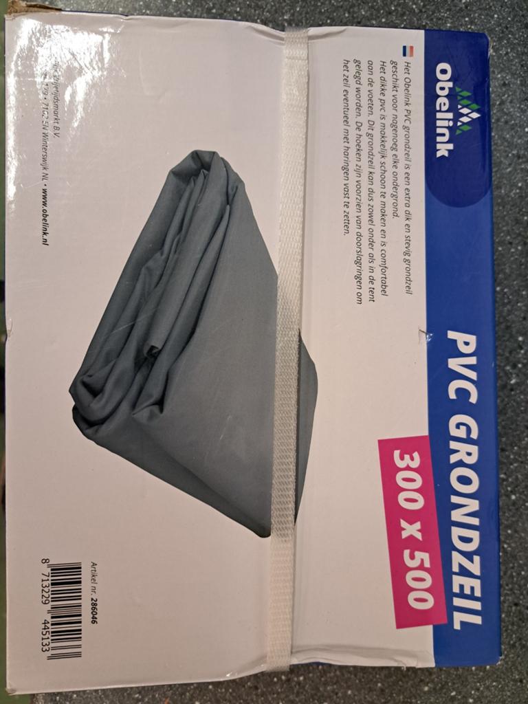 Obelink PVC Grondzeil 300x500 - Nieuw, Caravans en Kamperen, Tentaccessoires, Nieuw, Ophalen