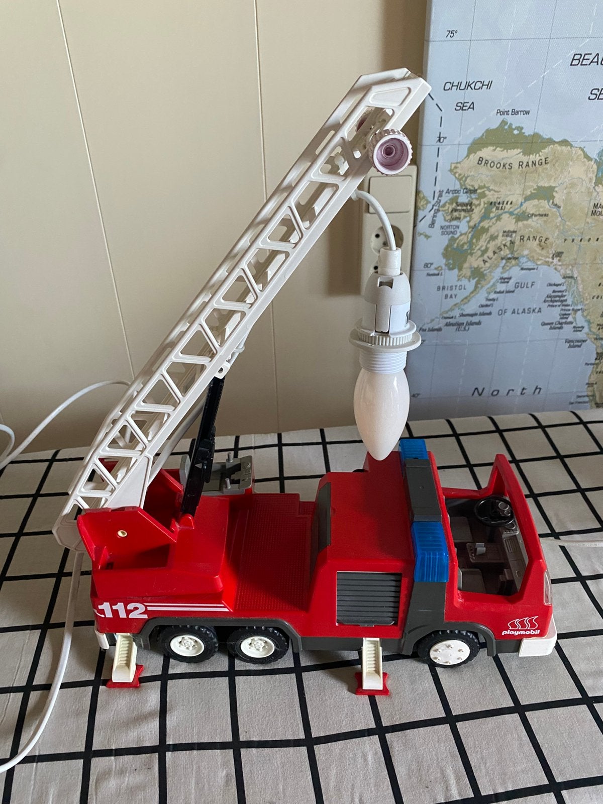Brandweerauto lamp, Rood, Ophalen, Zo goed als nieuw, Lamp