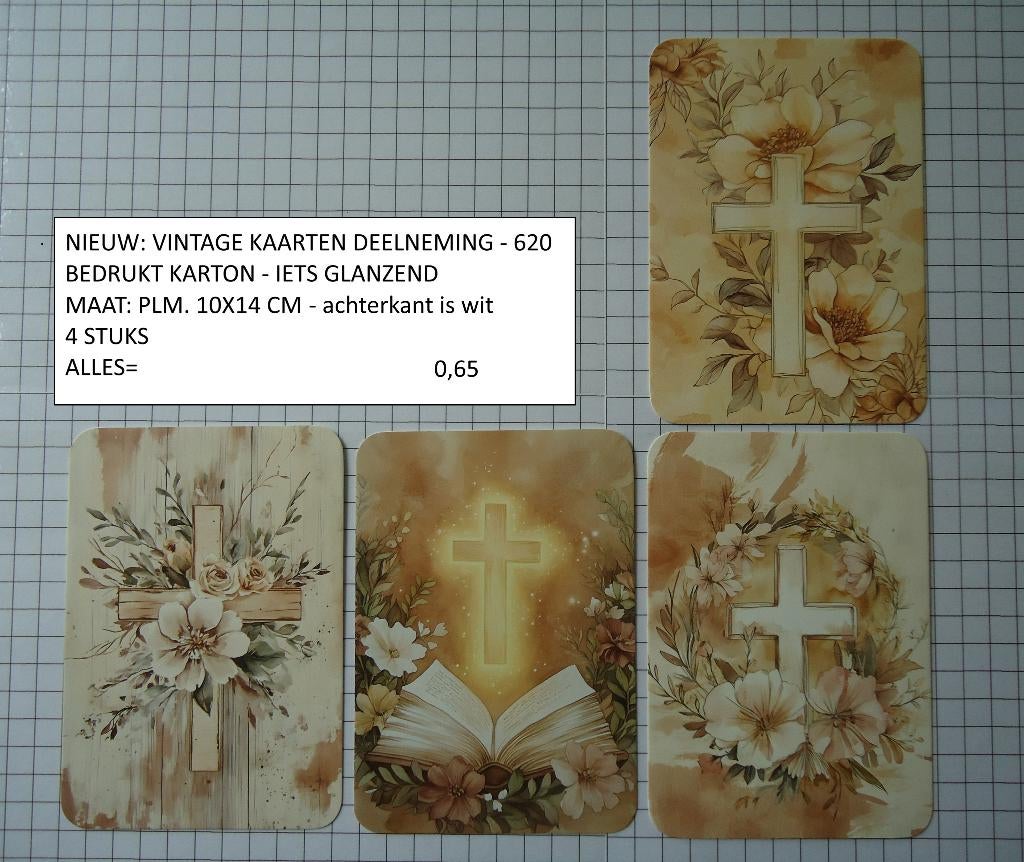 vintage kaarten deelneming ( 5 sets ) alleen verzenden, Ophalen, Nieuw, Overige thema's, Blanco kaart of Basiskaart