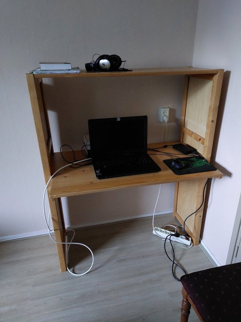 Bureau Kast Lundia, Gebruikt, 97 cm, Hout, Bruin