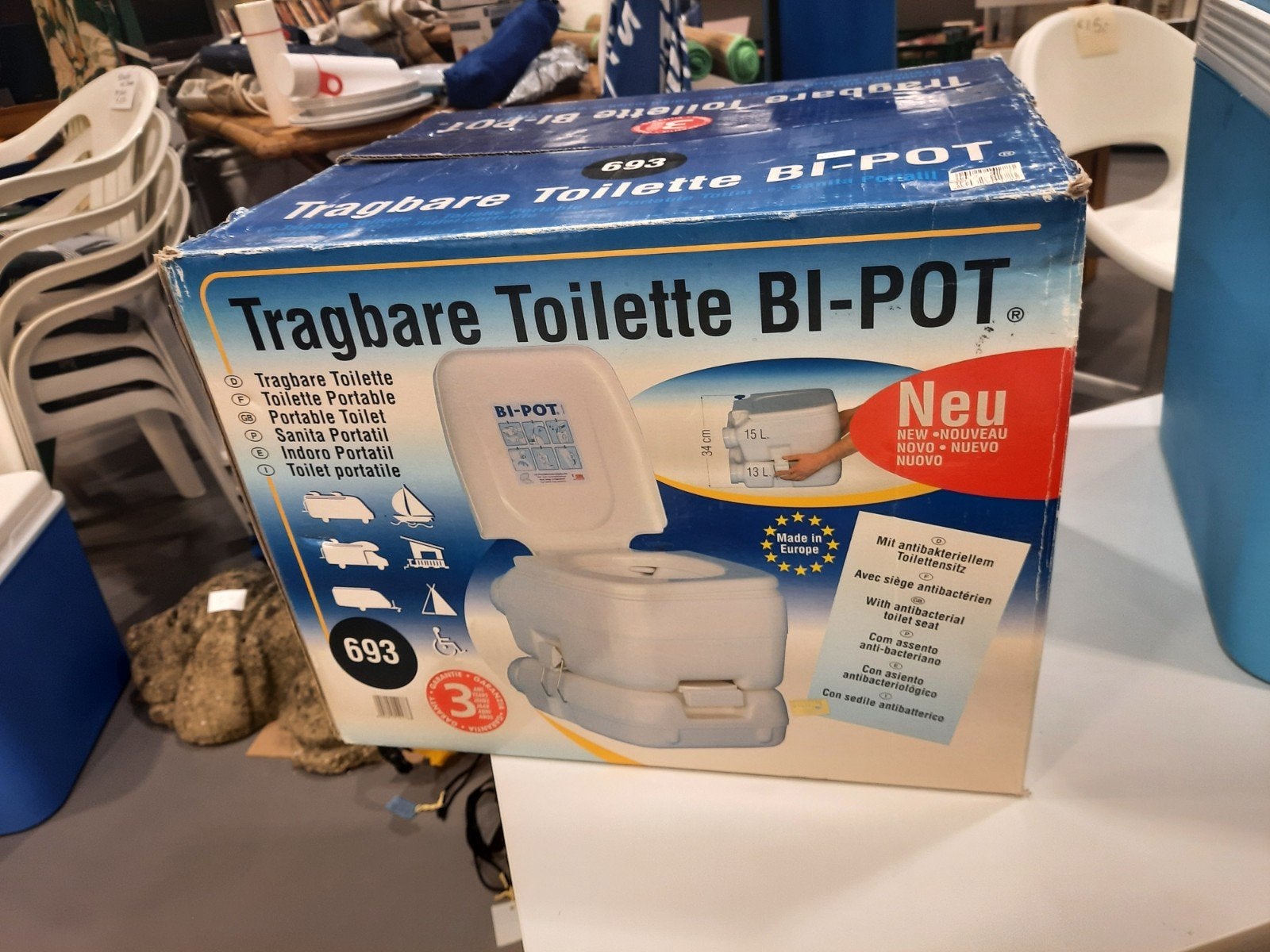Camping toilette BI-POT 693, Ophalen, Gebruikt