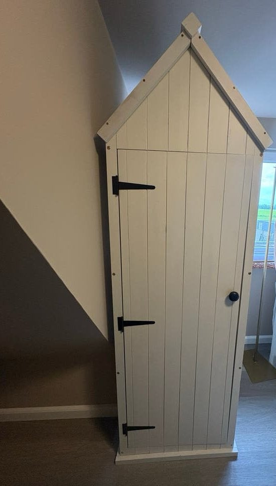 Leuke witte (kinderkleding) kast / strandhuisje, Ophalen, Minder dan 50 cm, Gebruikt, 150 tot 200 cm