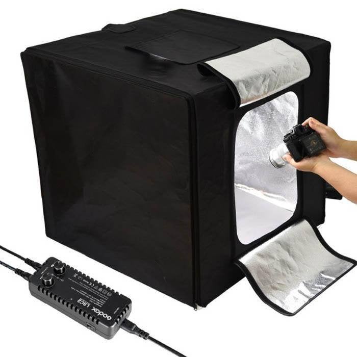 Godox LSD80 Portable Double Light LED Ministudio 80x80x80, Ophalen of Verzenden, Nieuw, Godox, Lamp of Flitsset