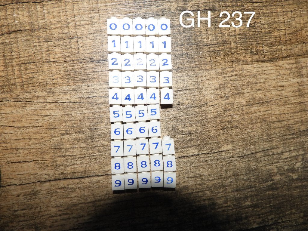 Lego 237 Vintage Number Bricks, Gebruikt, Overige thema's, Lego, Ophalen of Verzenden