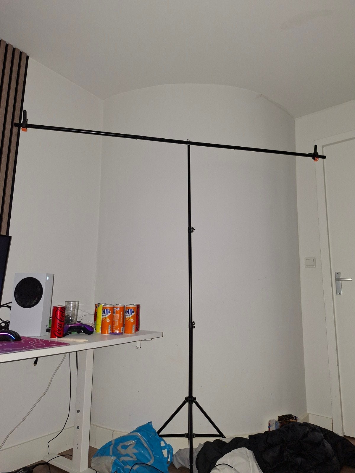 Groen scherm achtergrond met standaard, 2 x 2 m, 1,5 x 2 m G, Audio, Tv en Foto, Fotografie | Fotostudio en Toebehoren, Ophalen