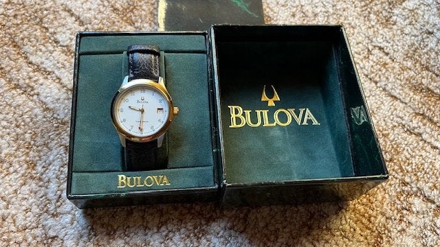 Bulova heren horloge competence quartz materiaal kast:, Ophalen of Verzenden, Gebruikt, Overige merken