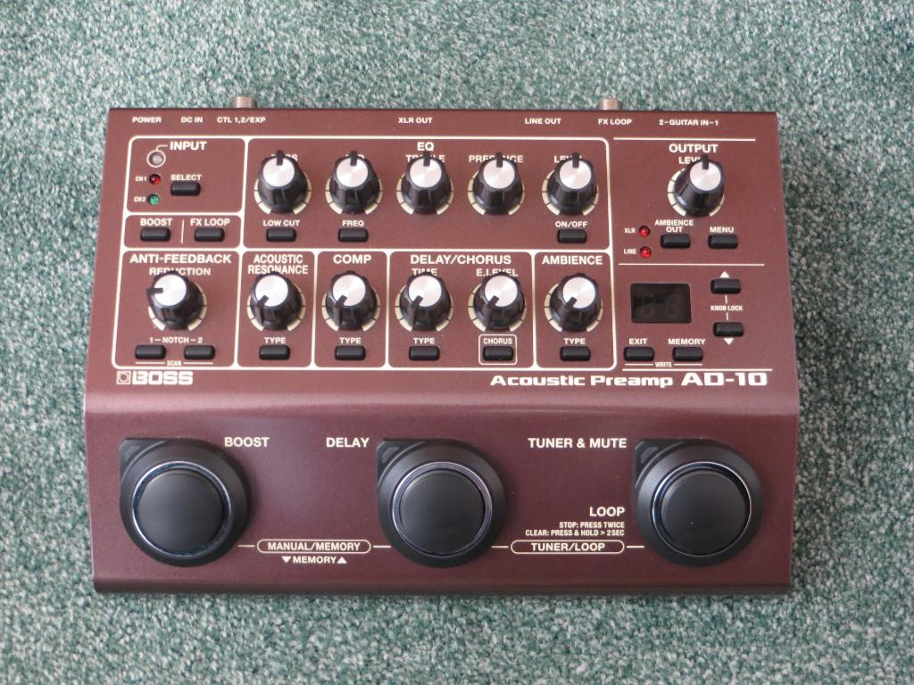 Boss AD-10 Acoustic Preamp effectpedaal & D.I., Muziek en Instrumenten, Ophalen of Verzenden, Zo goed als nieuw, Volume