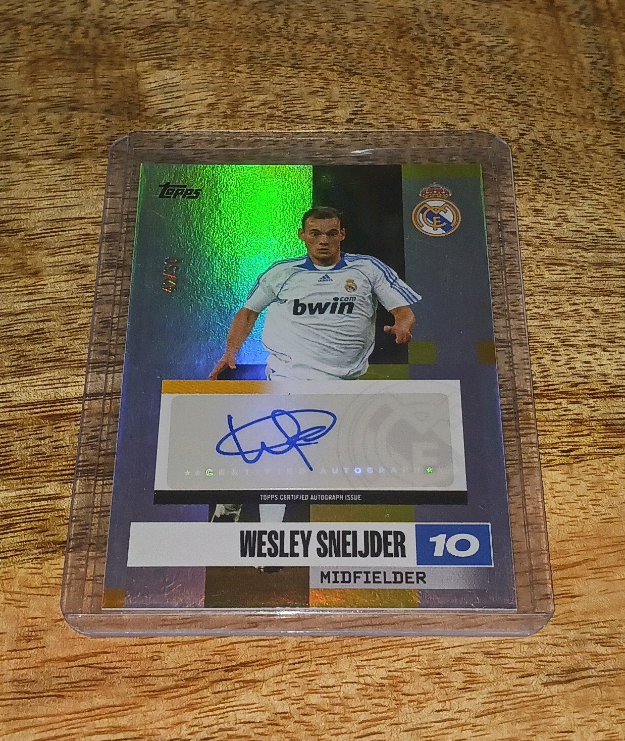 Wesley Sneijder/ Topps Team set / Autograph, Ophalen of Verzenden, Nieuw, Buitenlandse clubs, Spelerskaart