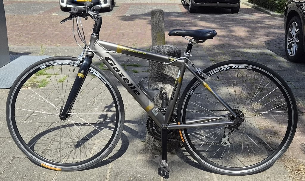Racefiets Gazelle Primavera mt=44 (vrouwen/meisjes), Fietsen en Brommers, Ophalen, 28 inch, Gebruikt, Velgrem