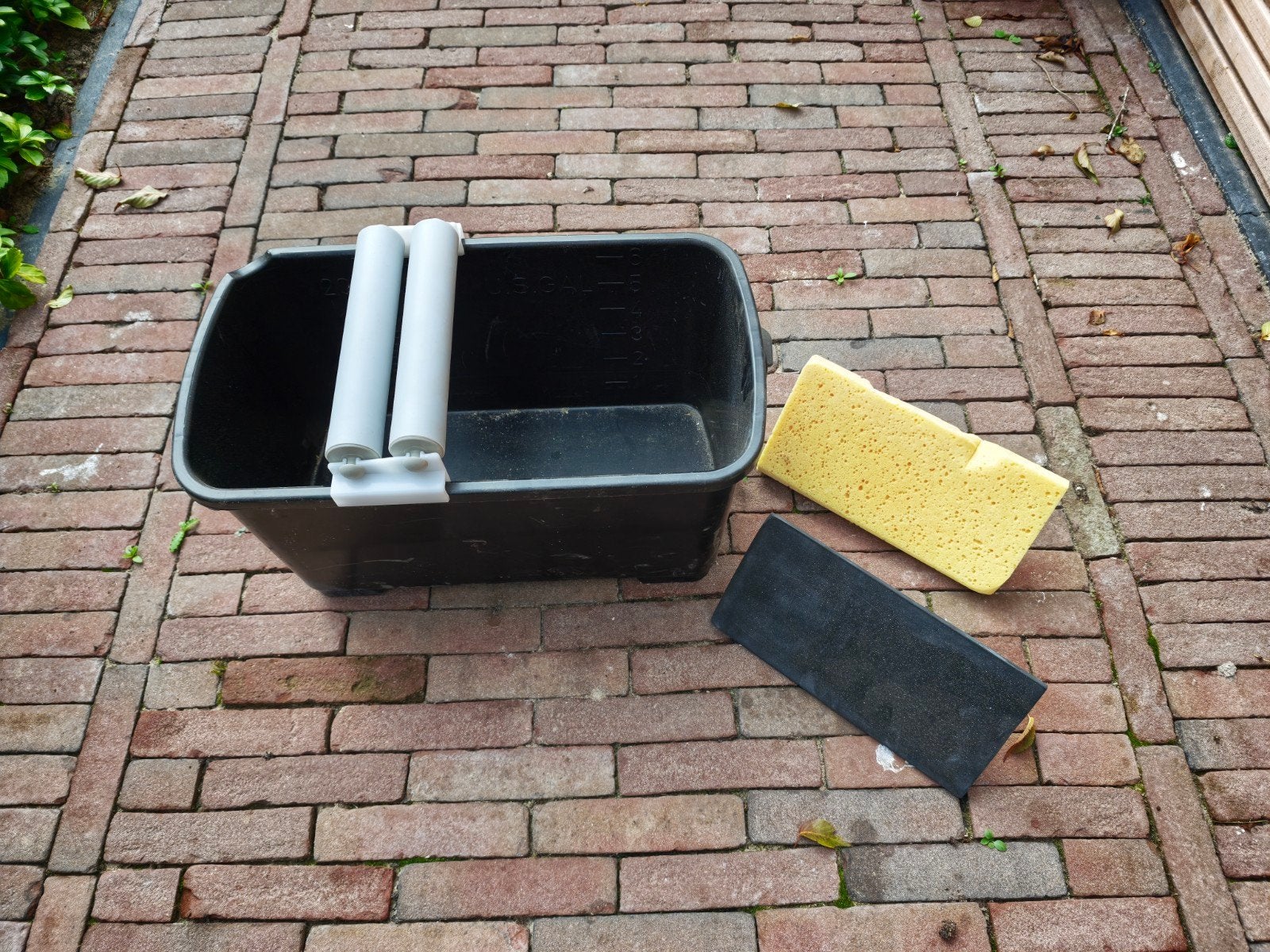 Tegelwasemmer met spons en wisser, Ophalen, Gebruikt, Overige typen