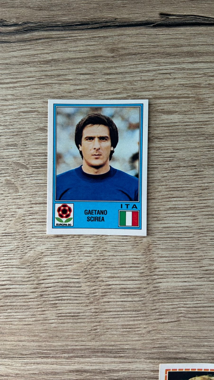 Panini Europa 80 plaatje Gaetano Scirea EK 80, Verzenden, Zo goed als nieuw, Plaatje
