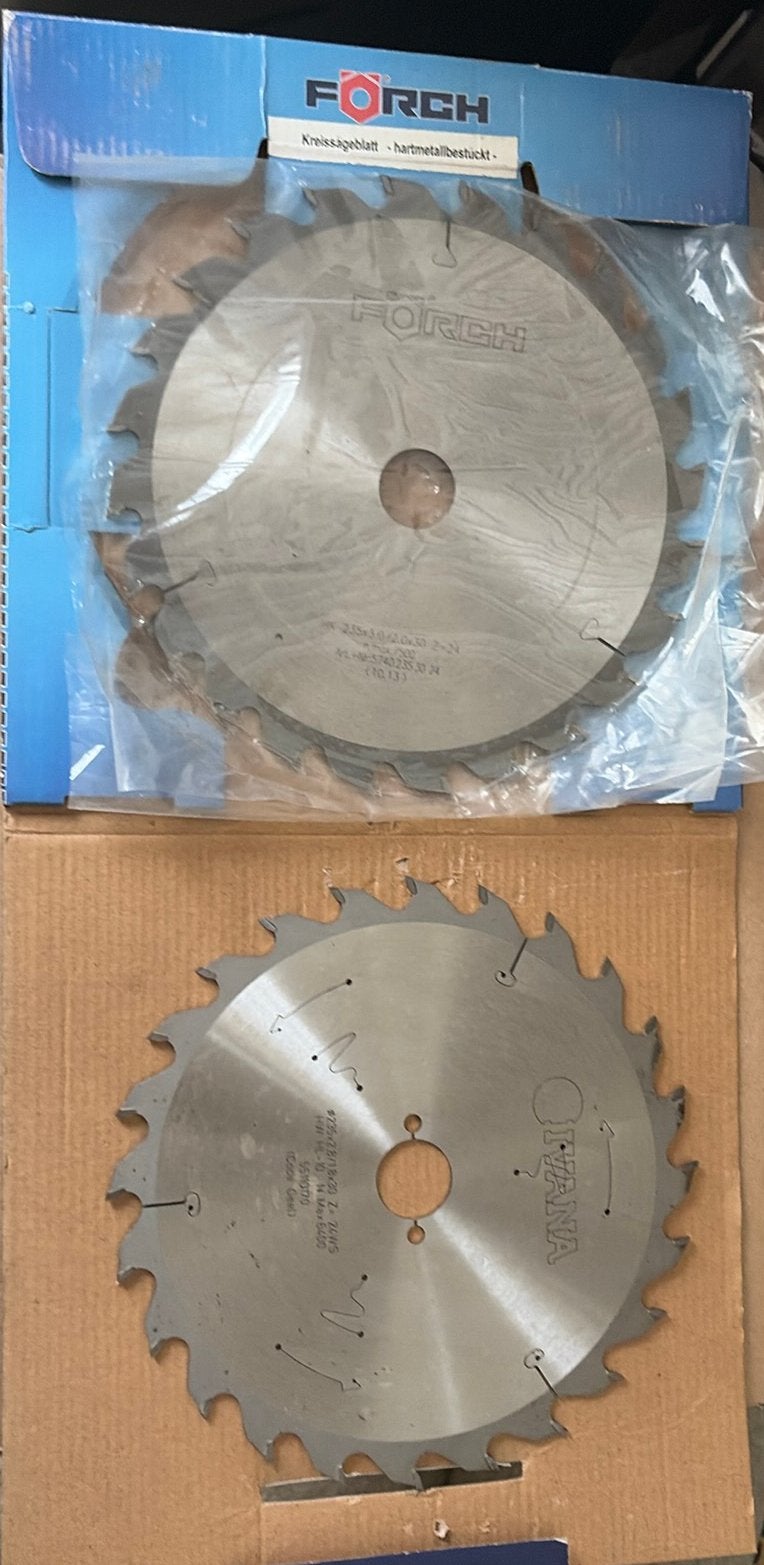 Ivana en Forch cirkelzaagbladen 235 mm 24 t, Doe-het-zelf en Verbouw, Gereedschap | Zaagmachines, 70 mm of meer, Kettingzaag, Nieuw