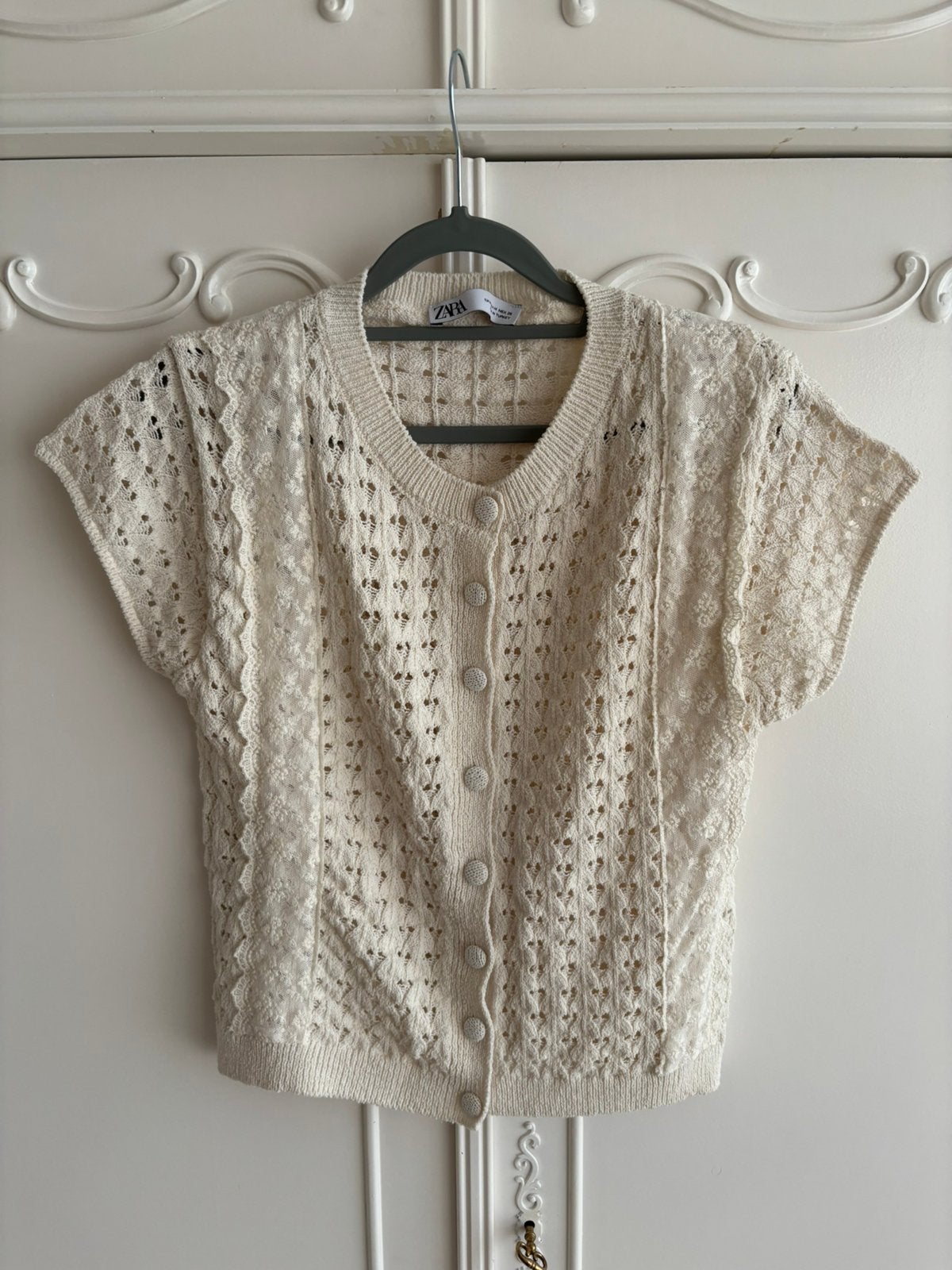 Nieuw creme beige vest Zara maat M, Ophalen of Verzenden, Nieuw, Maat 38/40 (M), Beige