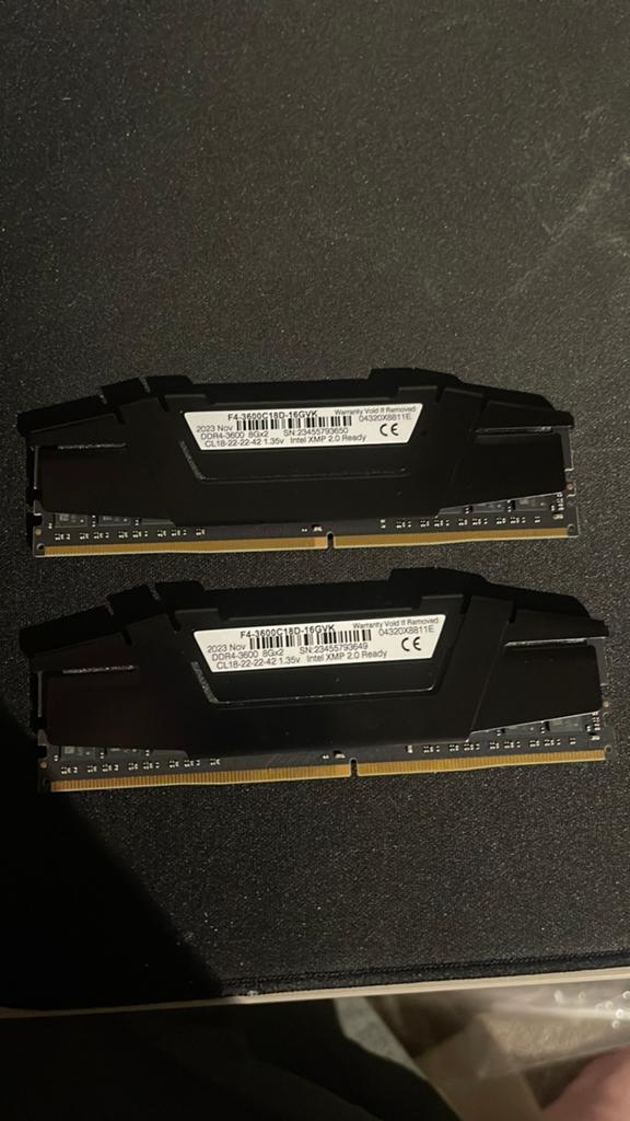 RAM DDR4 G Skill Ripjaws 2x 8GB, Computers en Software, RAM geheugen, DDR4, Ophalen of Verzenden, Zo goed als nieuw, Desktop