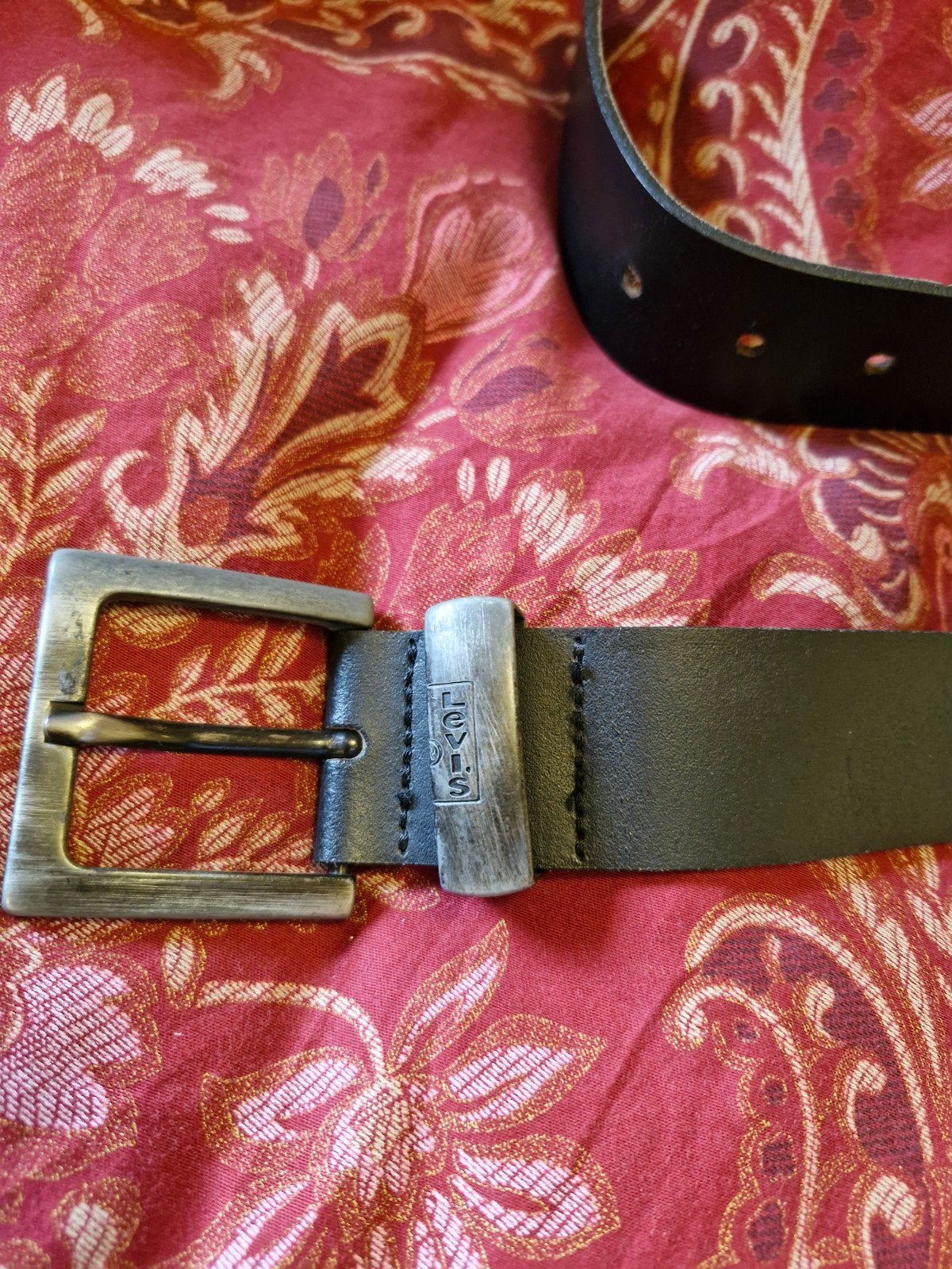 Levi's Red Tab Accessoires Leren Riem Zwart Maat 85/34, Kleding | Heren, Riemen en Ceinturen, Zwart, Ophalen of Verzenden, Levi’s