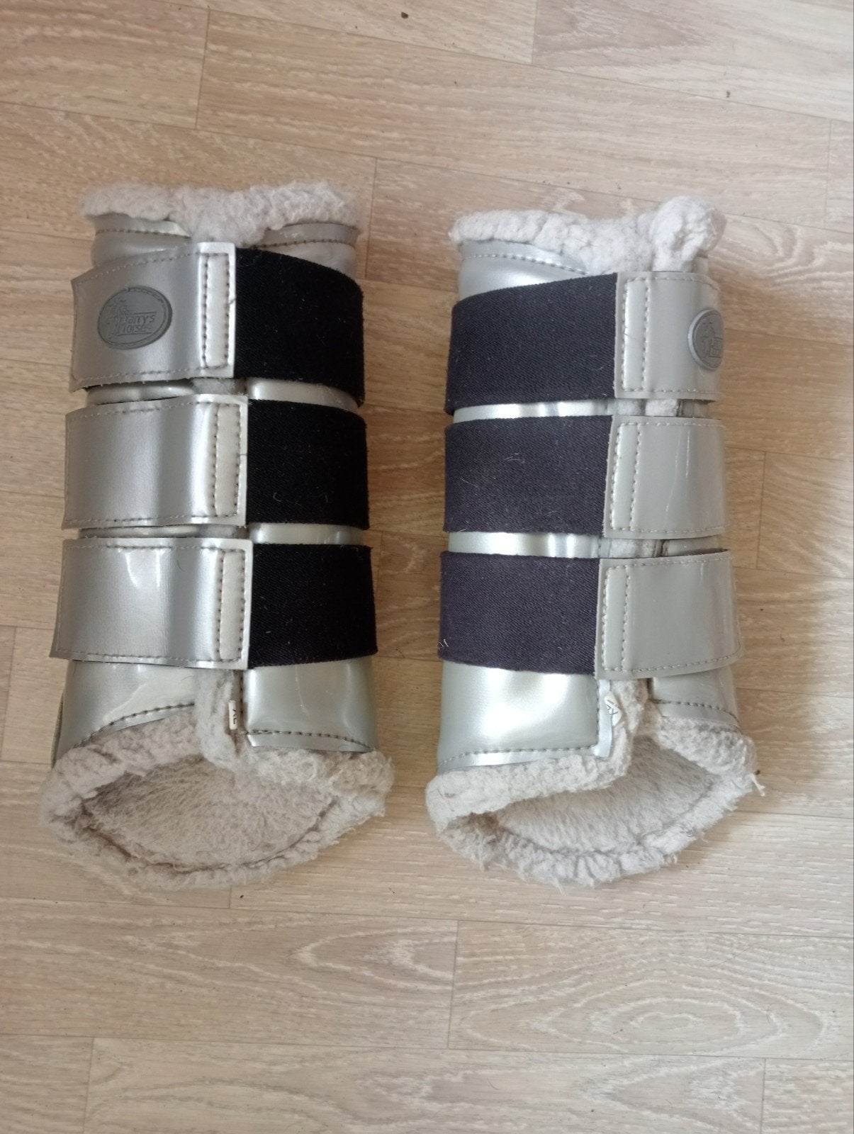 Nette grijze HH bont beenbeschermers mt xl, Ophalen of Verzenden, Gebruikt