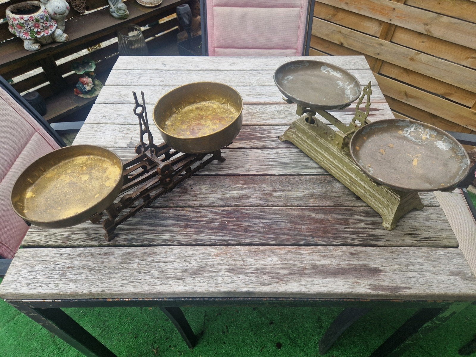 Leuke oude weegschaaltjes 5kg, Ophalen