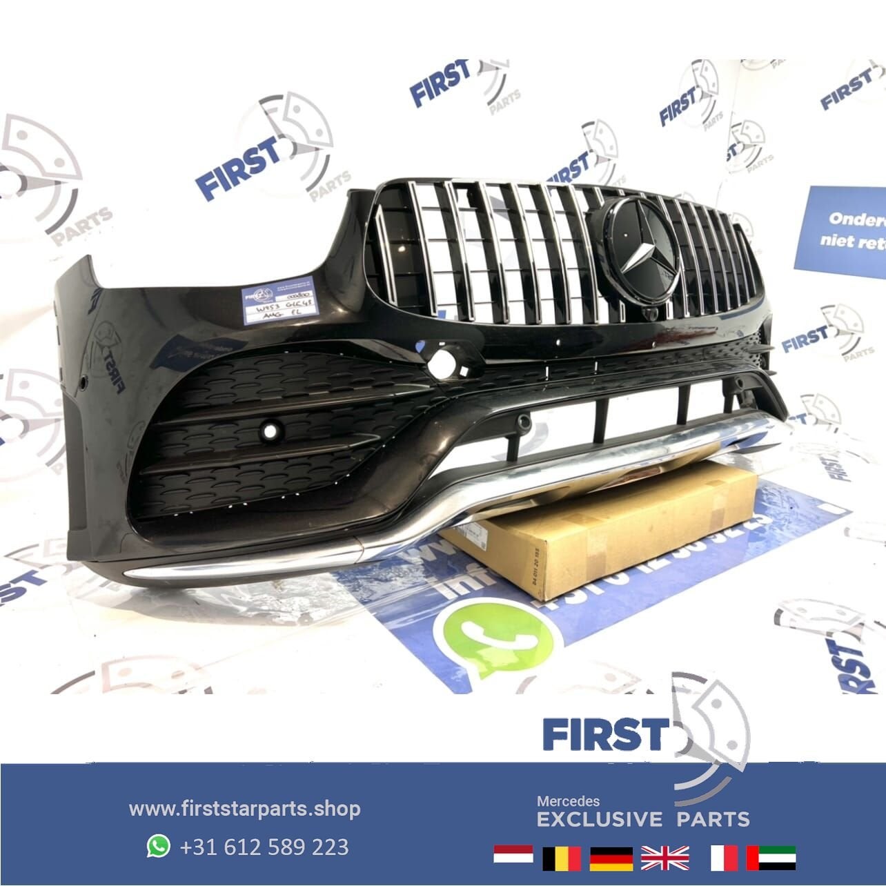 W253 FACELIFT GLC 43 AMG VOORBUMPER COMPLEET Mercedes 2016-2, Gebruikt, -, Voor, Ophalen of Verzenden