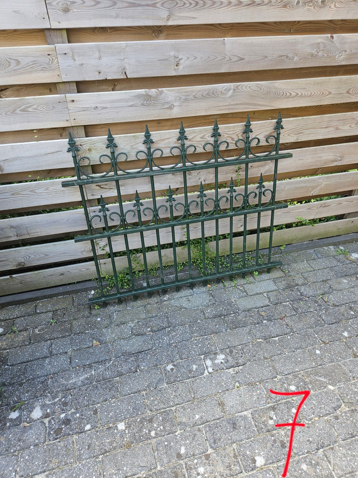 Decoratief smeedijzeren hekwerk - Groen, Ophalen, Gebruikt, IJzer, Sierhekwerk