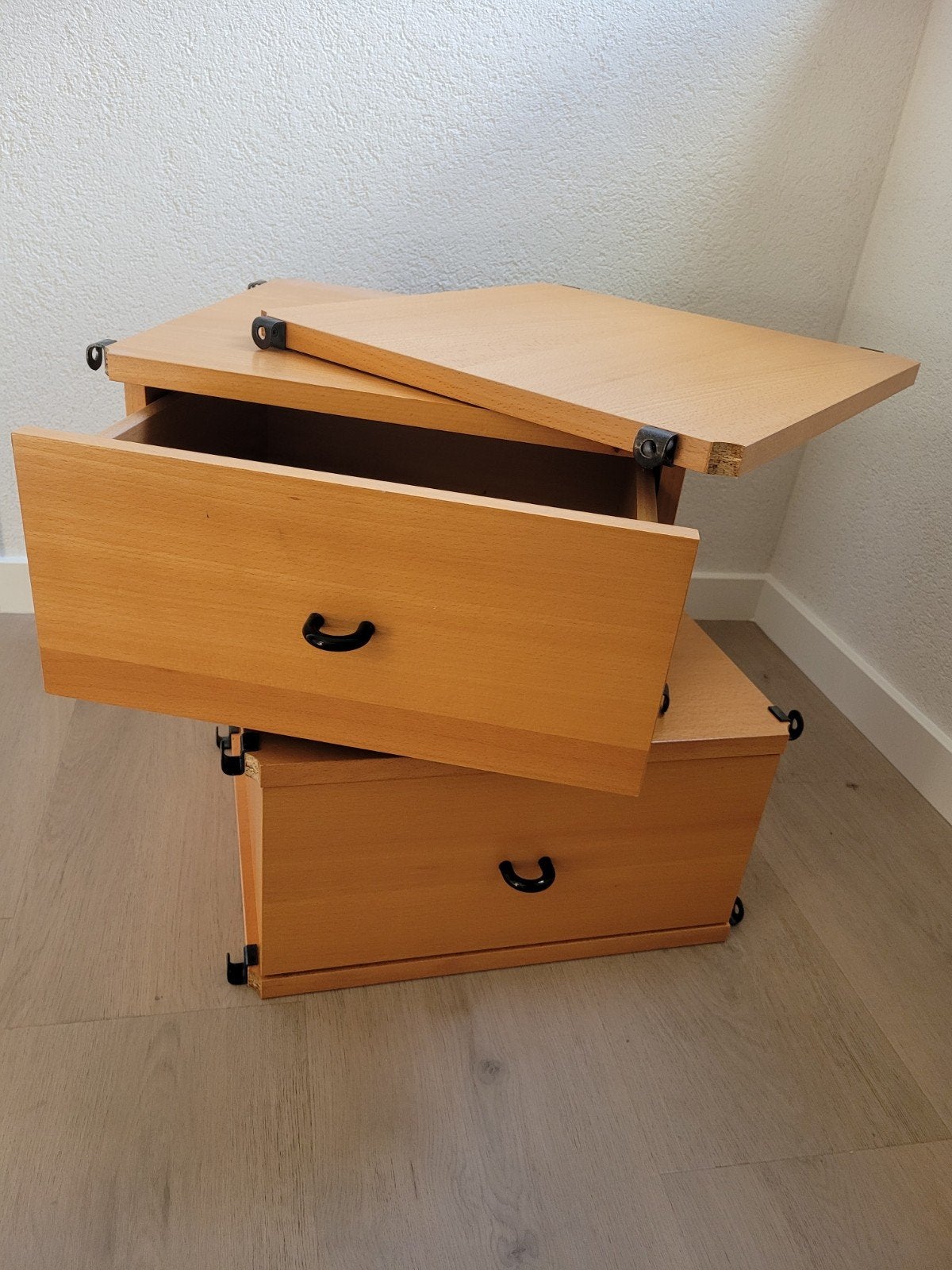 IKEA systeem: 2 laden en 1 plank (40x40 cm), Ophalen, Minder dan 50 cm, Gebruikt, 1 of 2 laden