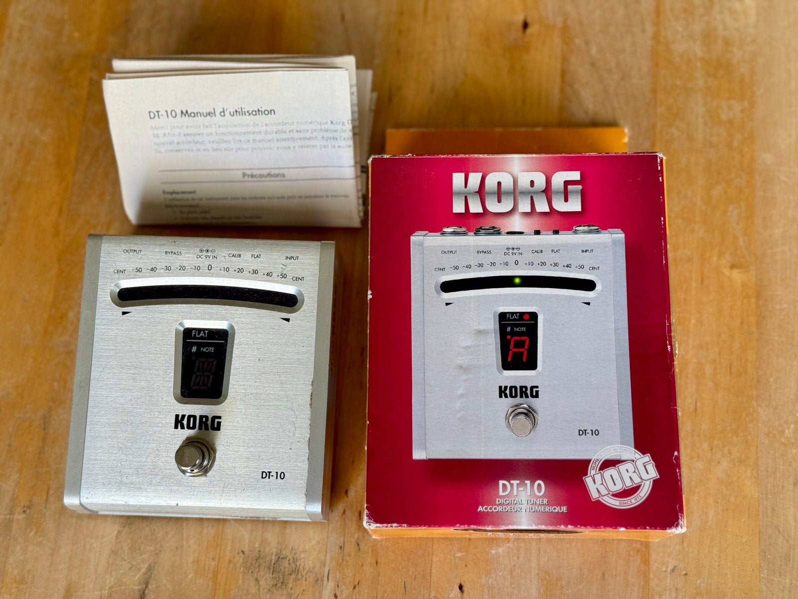 Korg DT-10 Tuner stempedaal stemapparaat, Ophalen, Gebruikt