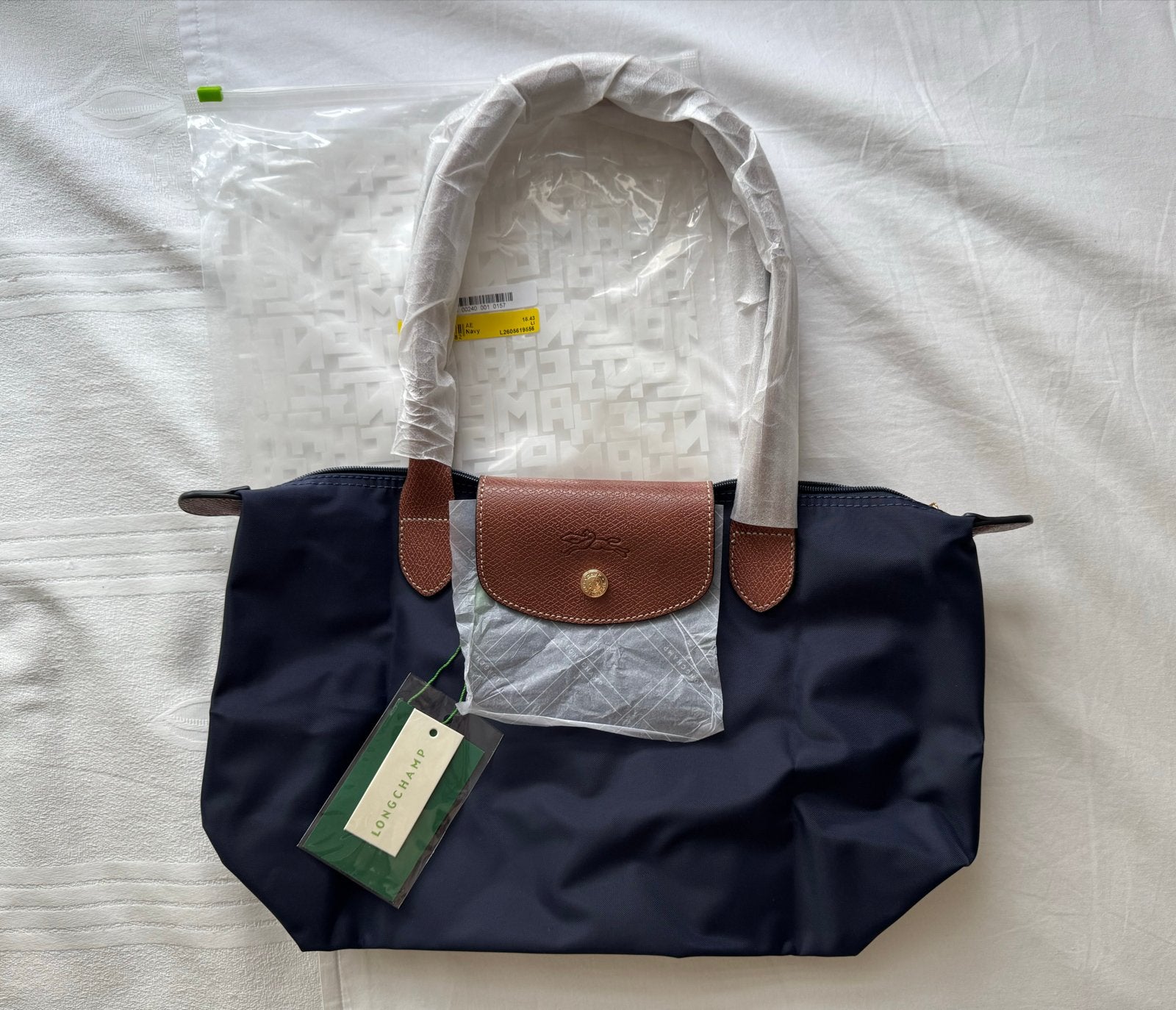 Longchamp Le Pliage - Navy Blue - Size M en L - New, Verzenden, Nieuw, Blauw, Shopper