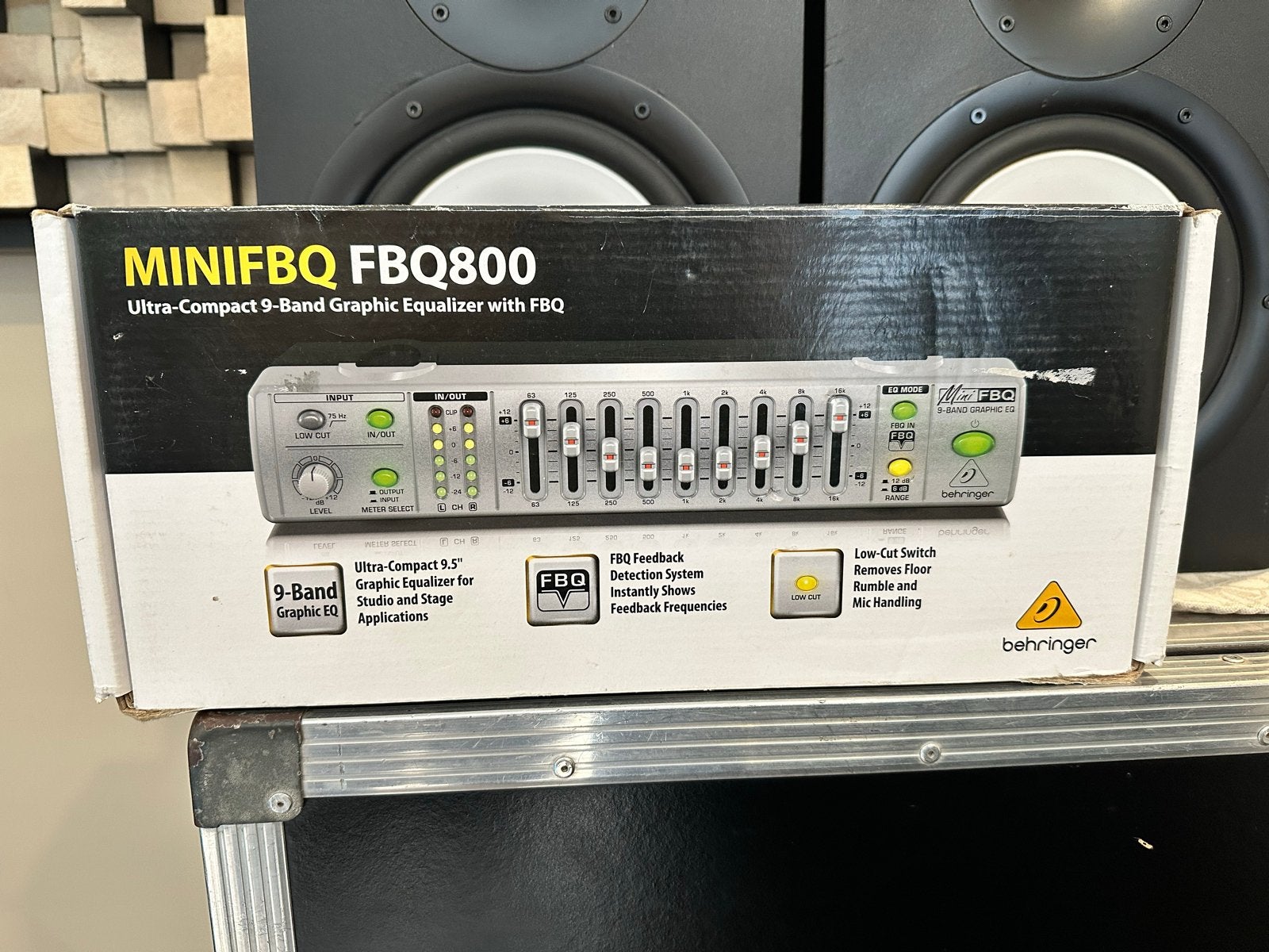 Behringer MINIFBQ FBQ800 Grafische Equalizer, Ophalen of Verzenden, Zo goed als nieuw, Minder dan 5 kanalen
