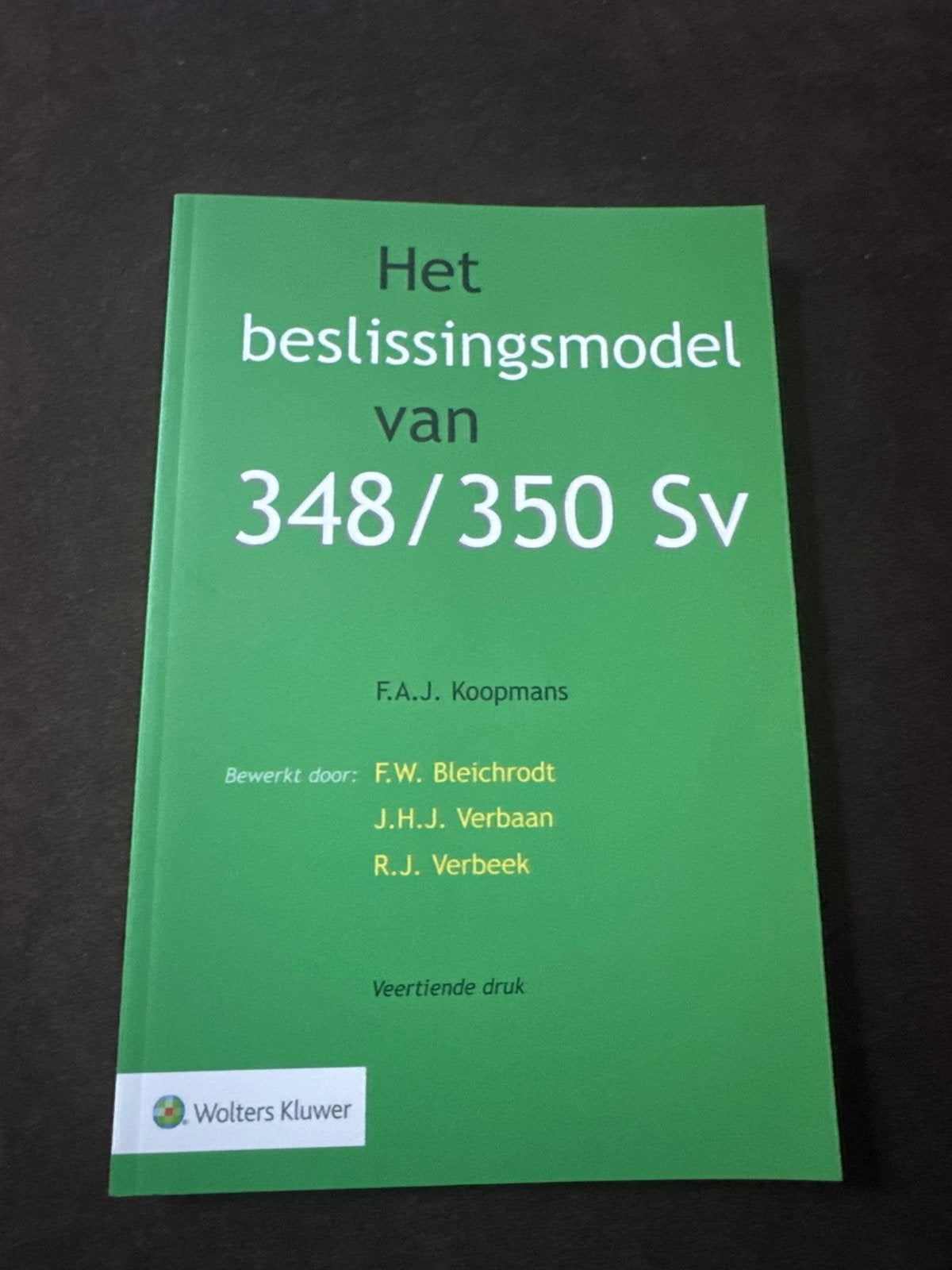 Het beslissingsmodel van 348/350 Sv - Nieuw en ongebruikt, Ophalen of Verzenden, Gamma, Nieuw, HBO