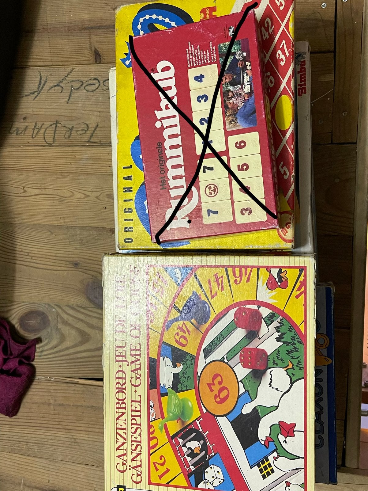 Rummikub / ganzenbord, Ophalen of Verzenden, Gebruikt