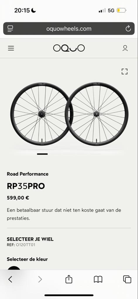 OQUO RP35PRO WIELSET, NIEUW, Overige merken, Carbon, Nieuw, Ophalen of Verzenden