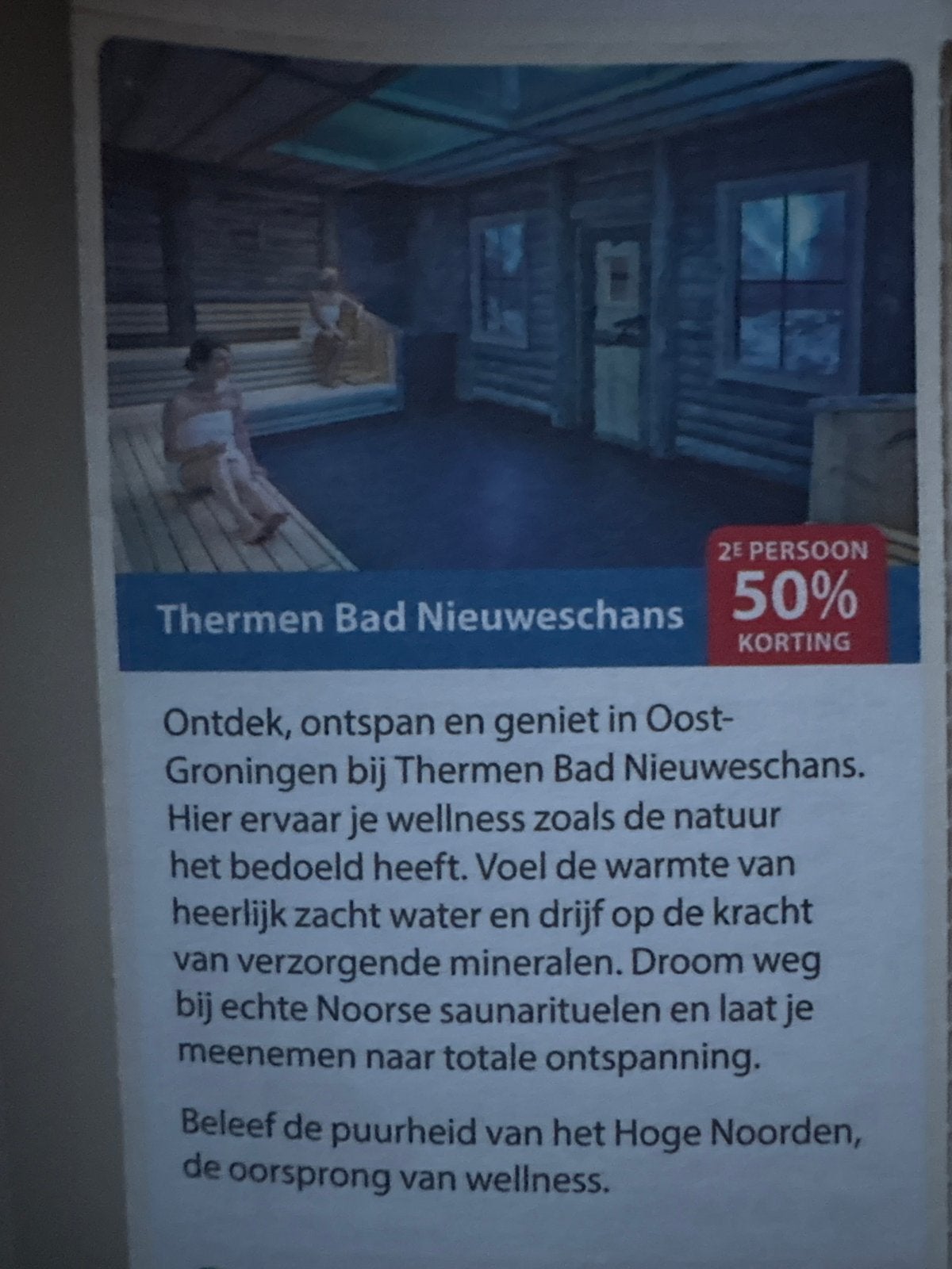 Kortingsbon Thermen Bad Nieuweschans, Tickets en Kaartjes