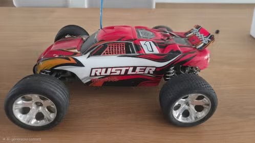 Traxxas Rustler 2WD XL-5 + 2S LiPo & Lader, Elektro, Gebruikt, Auto offroad, Ophalen of Verzenden