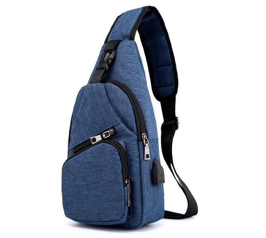 Slingbag stof Blauw, Ophalen of Verzenden, Nieuw, Blauw