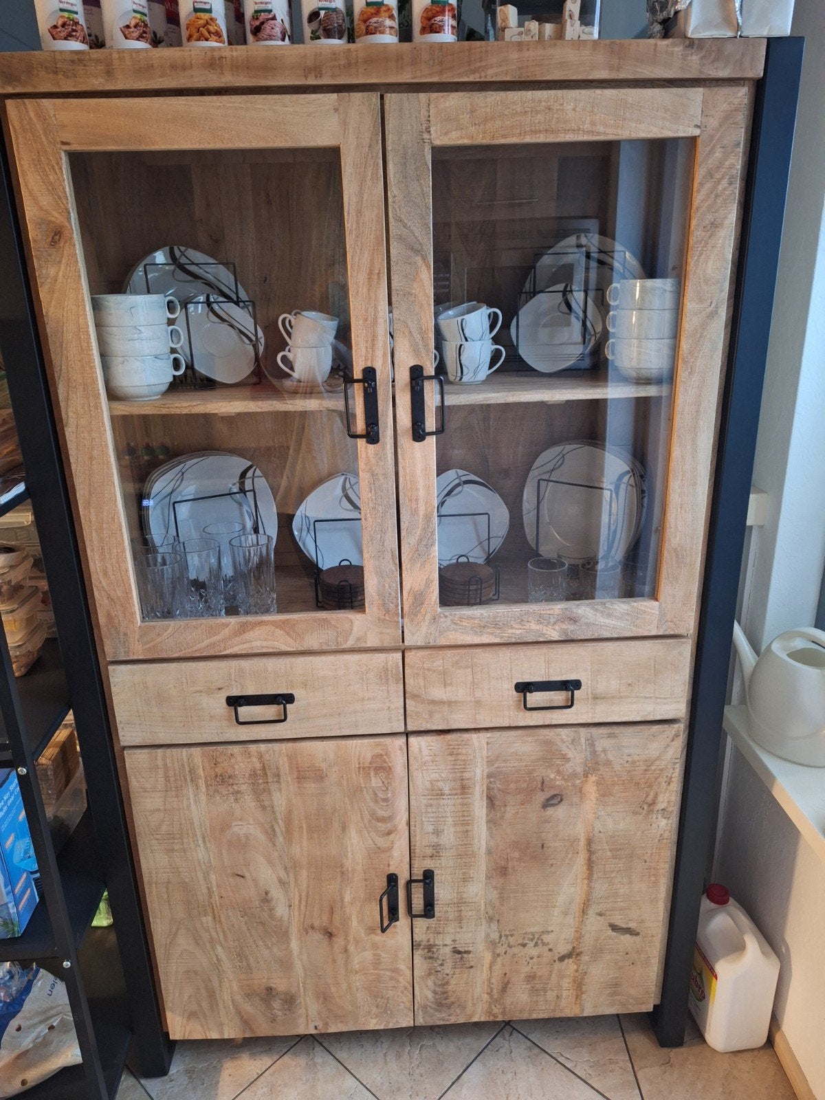 vitrinekast mangohout, Ophalen, Nieuw, 50 tot 100 cm, Minder dan 100 cm