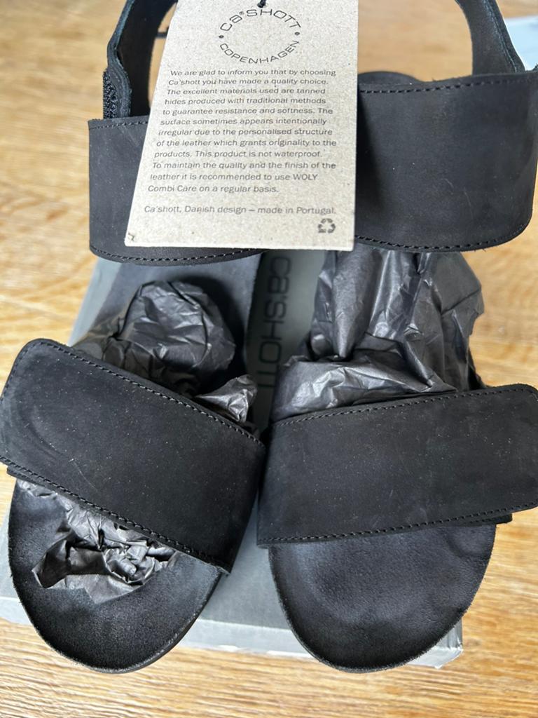 Sandalen sleehak ca’shott 42 zwart nieuw, Zwart, Nieuw, Ca’shott, Sandalen of Muiltjes