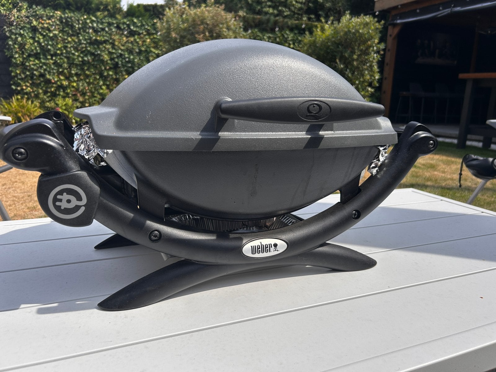 Elektrische Weber BBQ, Ophalen, Gebruikt