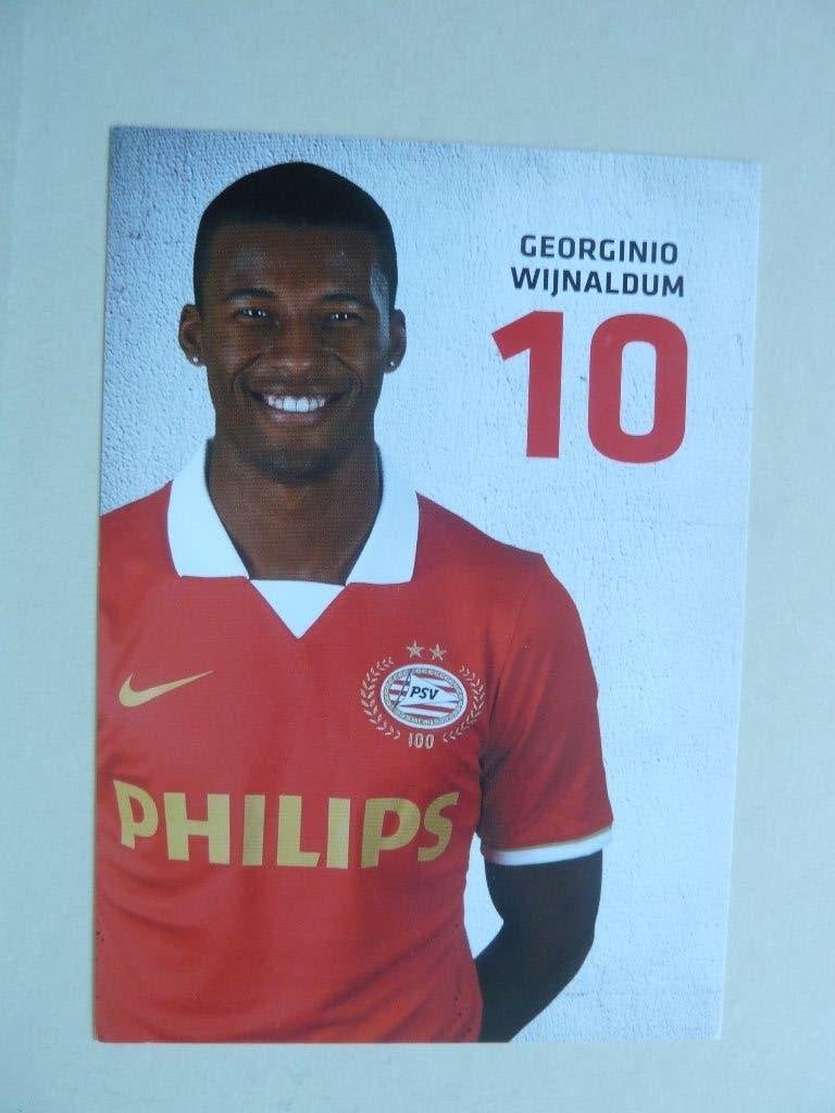 Spelerskaart.  Georginio.Wijnaldum   PSV.    2013/2014, Ophalen of Verzenden, Zo goed als nieuw, PSV, Spelerskaart