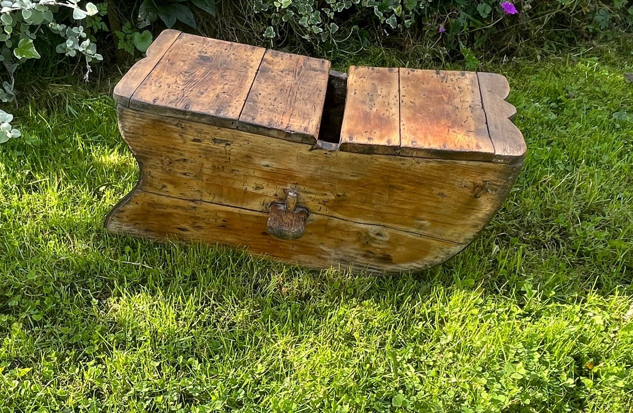 Antieke Houten Prikslee - 19e Eeuw, Ophalen of Verzenden