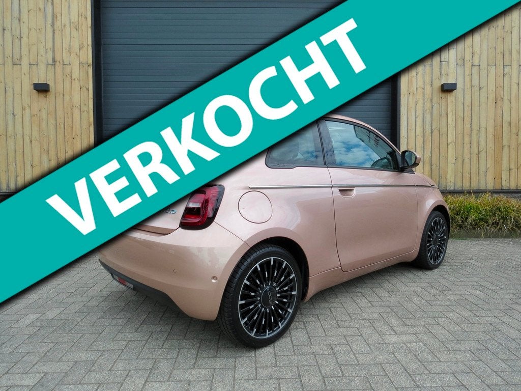 Fiat 500e Icon cabrio 42 kWh *CarPlay *Camera*17 inch velgen, Auto's, Fiat, Bedrijf, 500E, ABS, Achteruitrijcamera, Airbags, Airconditioning