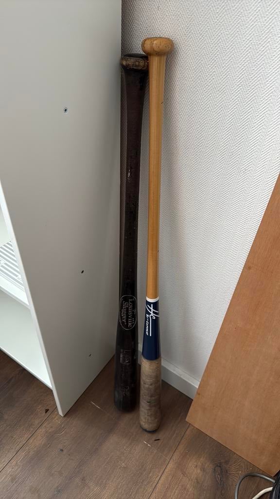 Houten knuppel en fungo, Sport en Fitness, Ophalen of Verzenden, Zo goed als nieuw