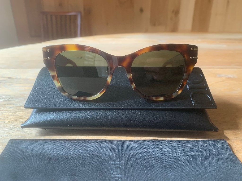 Dior, signature zonnebril (ZGAN), Zonnebril, Bruin, Ophalen of Verzenden, Zo goed als nieuw
