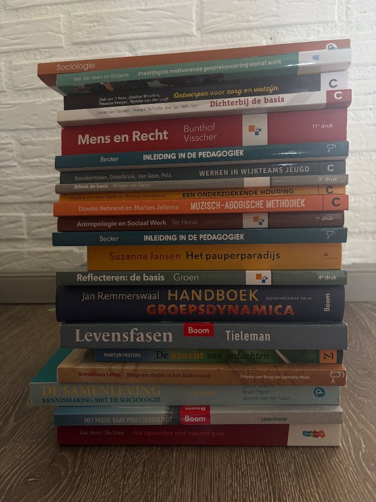 Studieboeken HBO Social Work, Diverse auteurs, Zo goed als nieuw, Alpha, HBO
