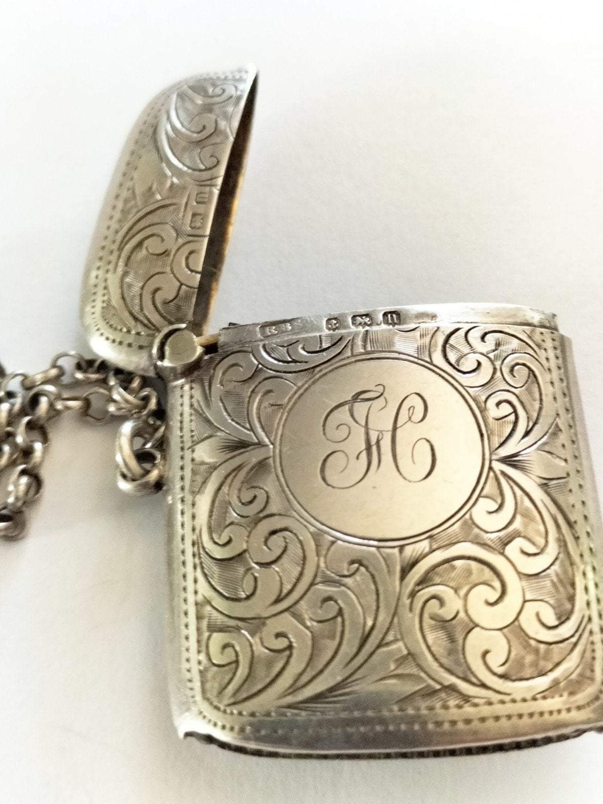 Antieke Zilveren Tondeldoos 1807 met Jasseron Ketting, Antiek en Kunst, Antiek | Goud en Zilver, Verzenden, Zilver