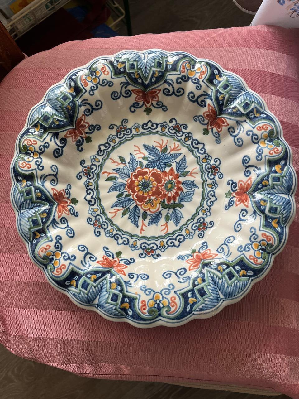 Prachtig Makkum bord gaaf 29 cm., Ophalen