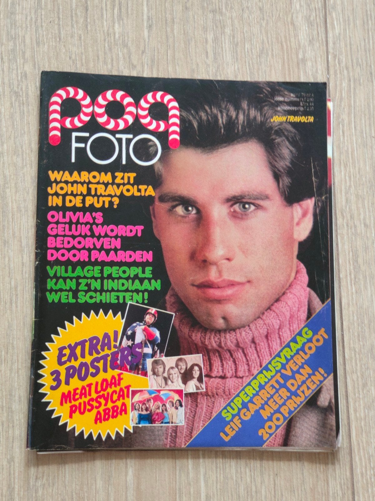 Popfoto april 1979. Super poster (s) Meat Loaf/Abba., Ophalen of Verzenden, 1960 tot 1980, Nederland, Tijdschrift