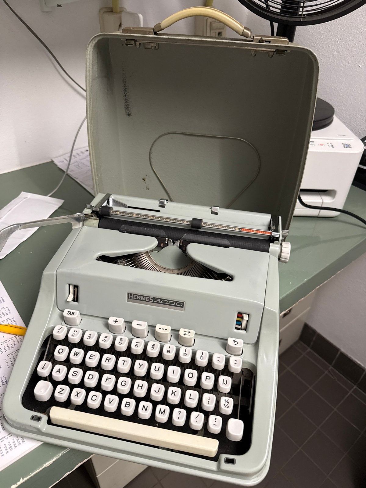 Hermes 3000 typemachine, Diversen, Typemachines, Ophalen of Verzenden, Gebruikt
