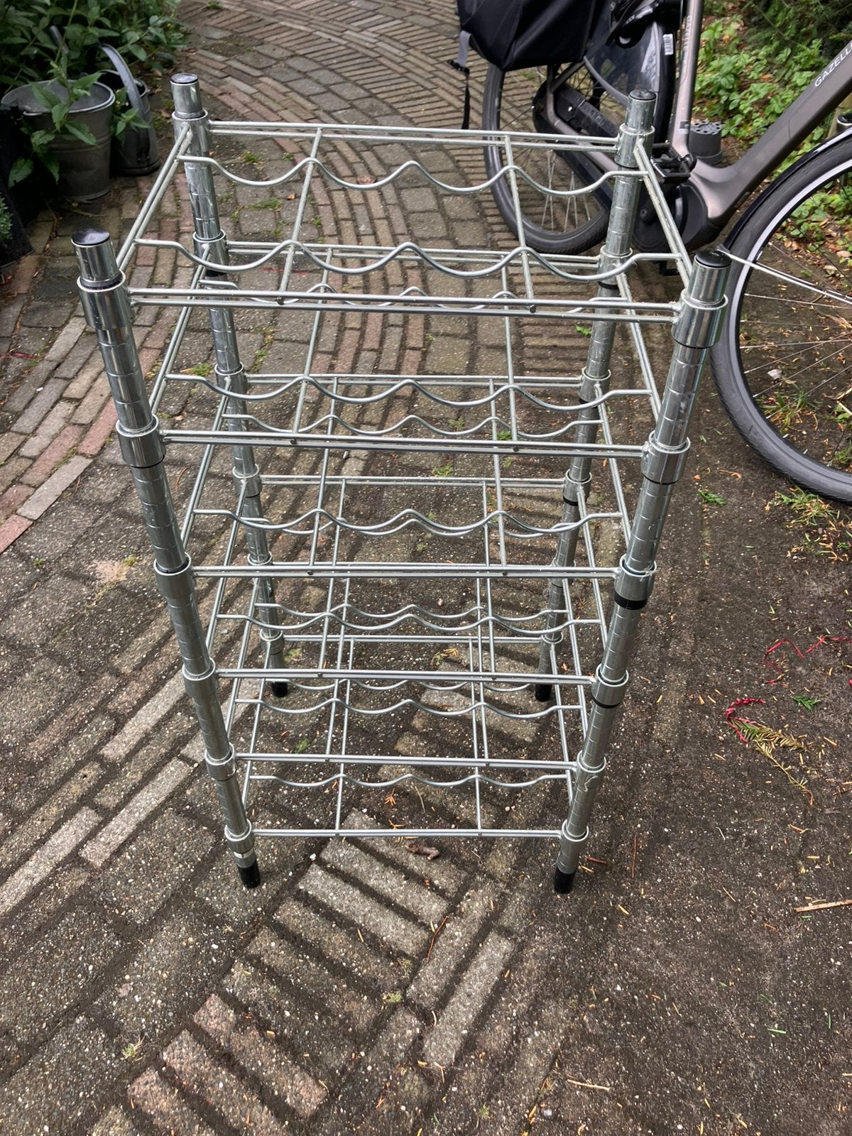 Ikea omar wijnrek, Huis en Inrichting, Woonaccessoires | Wijnrekken, Ophalen of Verzenden, Gebruikt, Metaal