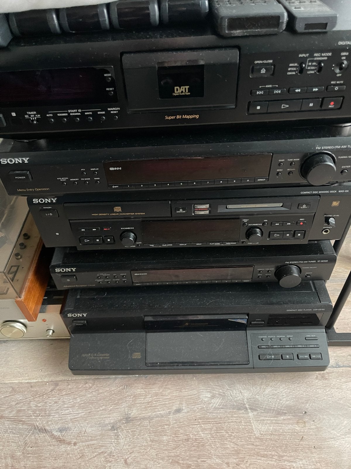 Sony Hifi Set: DAT, Tuner, Minidisc, CD-speler, Ophalen, Gebruikt, Cassettedeck, Losse componenten
