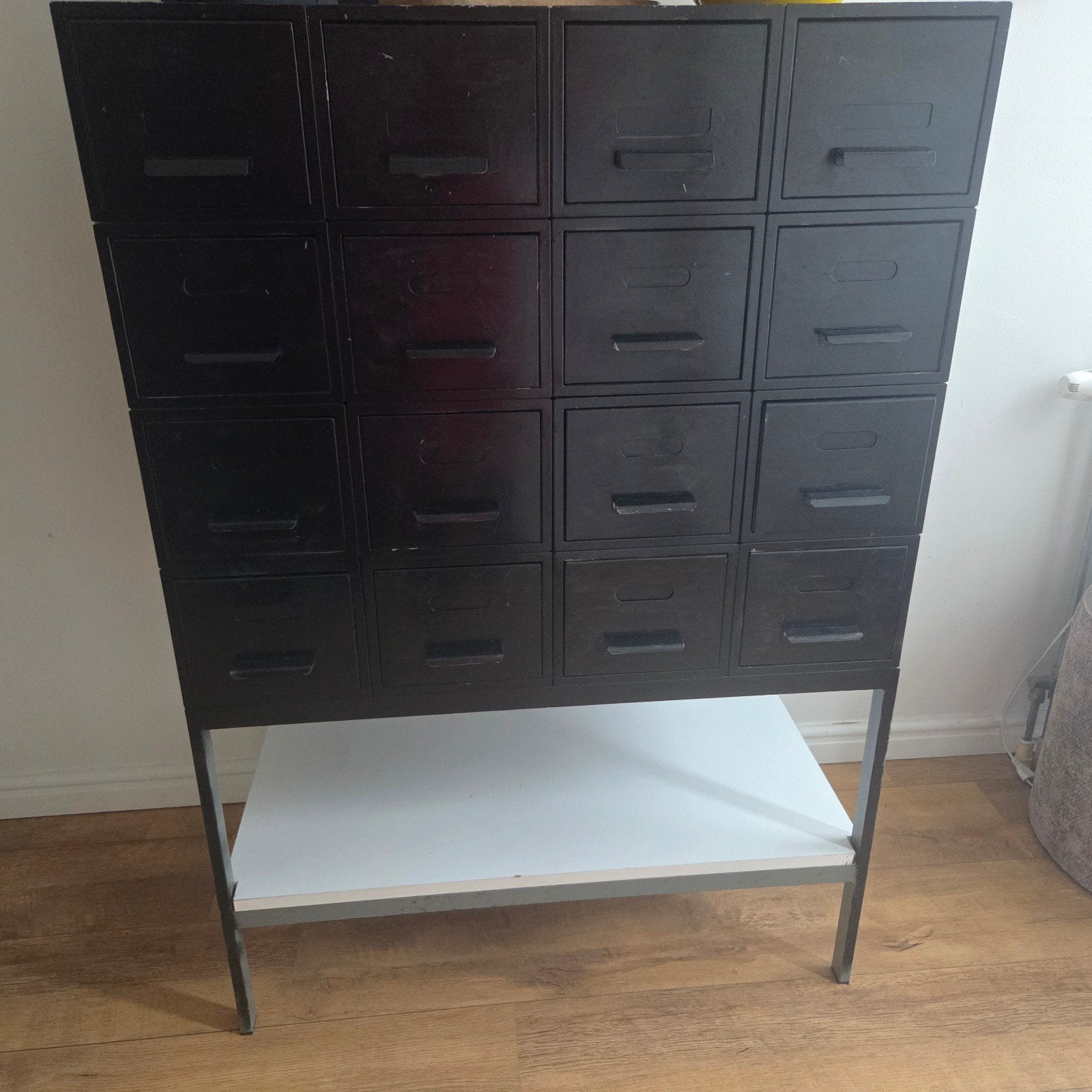 Vintage zware unieke Apothekerskast - 16 Vakken, Antiek en Kunst, Ophalen